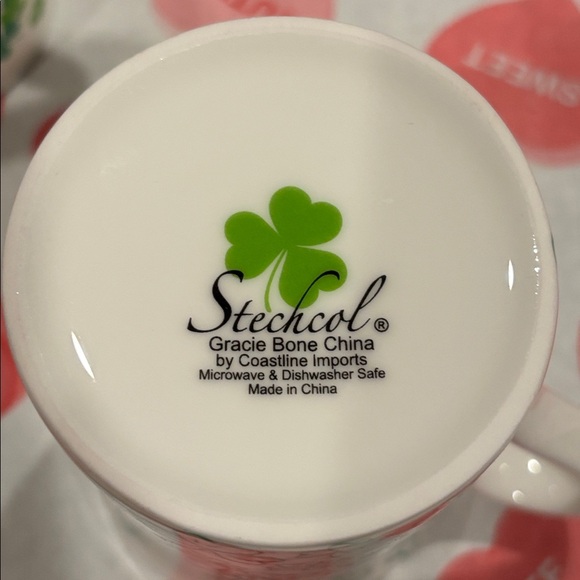 4 Stechcol Gracie Bone China Shamrock Mugs - Picture 7 of 7